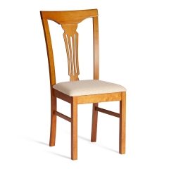 Стул Tetchair Гермес/ Hermes, дерево гевея Espresso, ткань бежевая S178-4