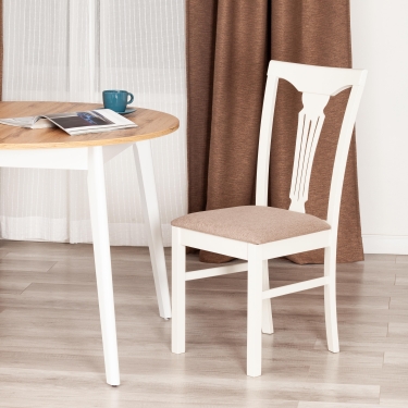 Стул Tetchair Гермес/ Hermes, Ivory white, ткань серая TM-164