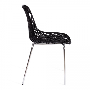 Стул CRISPY mod. 61 / 1 шт. в упаковке металл, пластик, 44 x 56.5 x 80 см, Black черный 05/хром