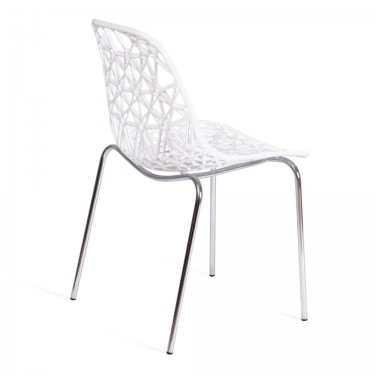 Стул CRISPY mod. 61 / 1 шт. в упаковке металл, пластик, 44 x 56.5 x 80 см, White белый 11954/хром