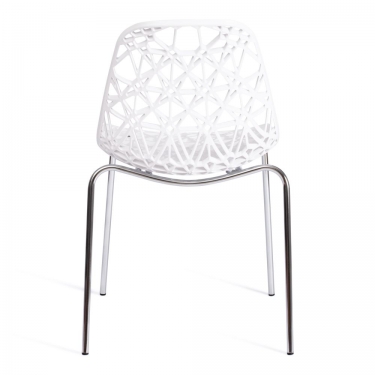 Стул CRISPY mod. 61 / 1 шт. в упаковке металл, пластик, 44 x 56.5 x 80 см, White белый 11954/хром
