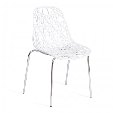 Стул CRISPY mod. 61 / 1 шт. в упаковке металл, пластик, 44 x 56.5 x 80 см, White белый 11954/хром