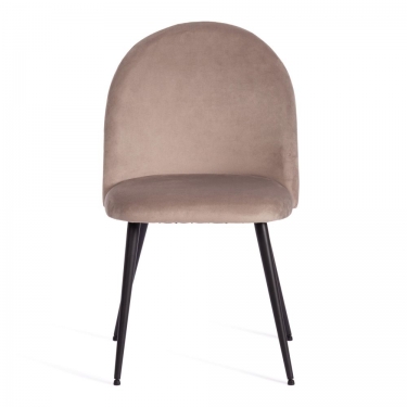 Стул MONRO mod. 5144 / 1 шт. в упаковке металл/вельвет, 51x56x84 см, серо-бежевый HLR-9/черный