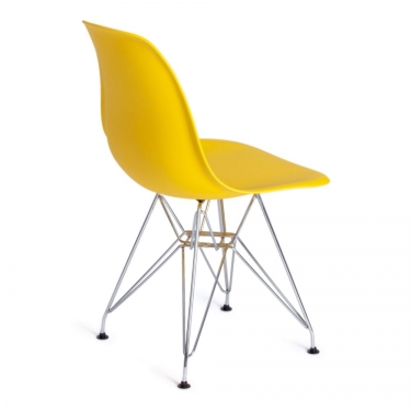 Стул CINDY IRON CHAIR EAMES mod. 002 / 1 шт. в упаковке металл, пластик, 51x46x82,5, желтый