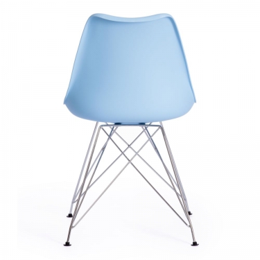 Стул TULIP IRON CHAIR mod.EC-123 / 1 шт. в упаковке металл/пластик, 54,54883,5см, голубой