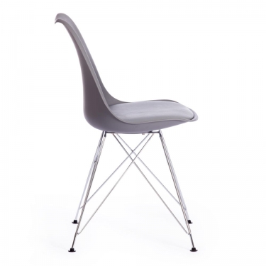 Стул TULIP IRON CHAIR mod.EC-123 / 1 шт. в упаковке металл/пластик, 54,54883,5см, серый