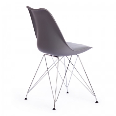 Стул TULIP IRON CHAIR mod.EC-123 / 1 шт. в упаковке металл/пластик, 54,54883,5см, серый