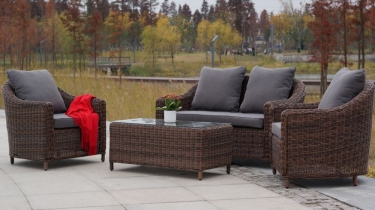 Диван двухместный Кон Панна YH-C2808W brown