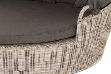 Плетеная кровать круглая Стильяно YH-L618W beige