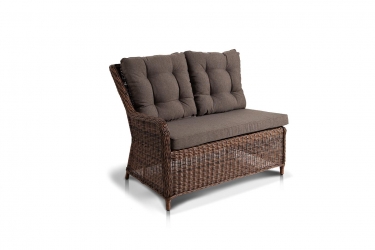 Плетеный правый диван Бергамо YH-C2579WY brown