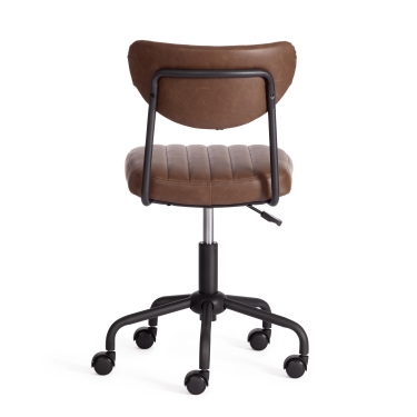 Кресло Tetchair SLIM иск. кожа, Dark brown темно-коричневый
