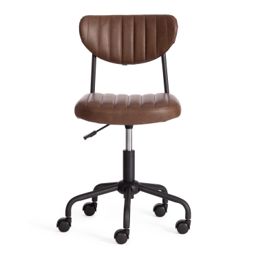 Кресло Tetchair SLIM иск. кожа, Dark brown темно-коричневый