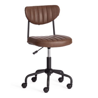 Кресло Tetchair SLIM иск. кожа, Dark brown темно-коричневый