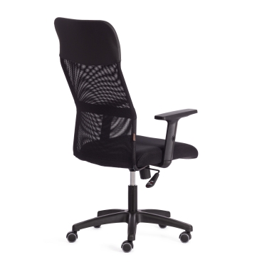 Кресло Tetchair PRACTIC PLT ткань/кож/зам, черный, TW-11 / W-11 / 36-6