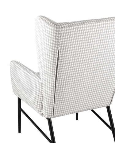Кресло Stool group Мэйден Гусиная лапка серый