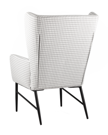Кресло Stool group Мэйден Гусиная лапка серый