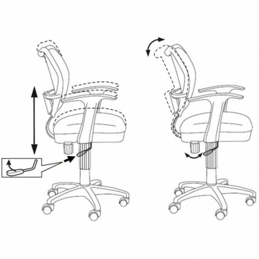 Кресло офисное Бюрократ CH-W797/LB/TW-55