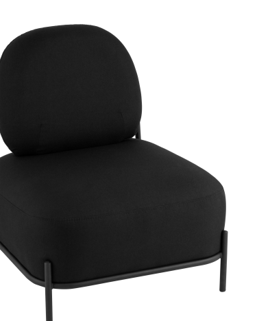 Кресло Stool group Стоун Рогожка Черный