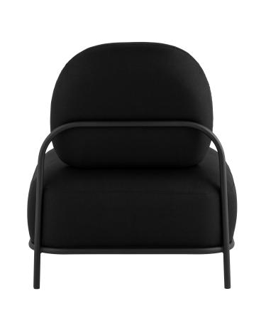 Кресло Stool group Стоун Рогожка Черный