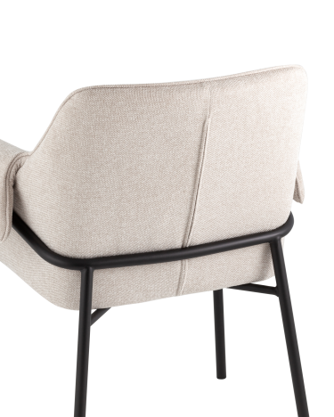 Кресло лаунж Stool group Бесс рогожка Бежевый