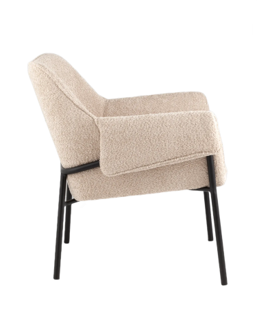 Кресло лаунж Stool group Бесс альпака Бежевый