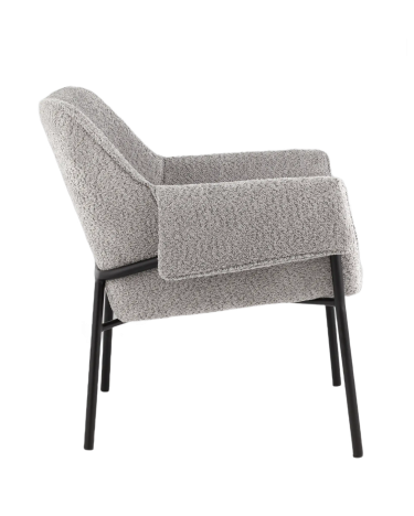 Кресло лаунж Stool group Бесс альпака Серый