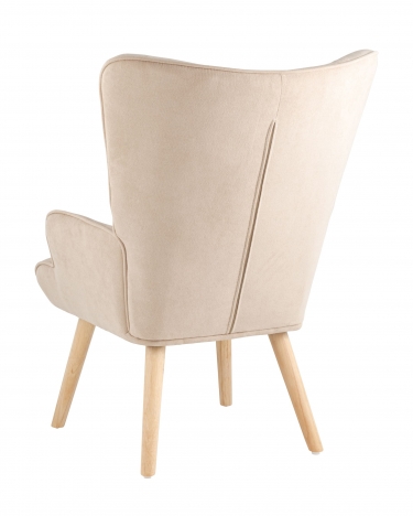 Кресло Stool group Хью, рогожка бежевый