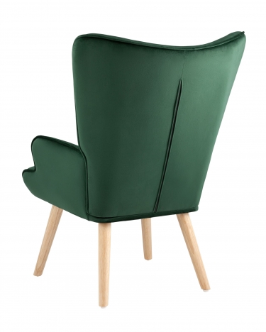 Кресло Stool group Хью, велюр темно-зеленый
