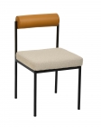 Стул обеденный Stool group Балла, бежевый, коричневая экокожа