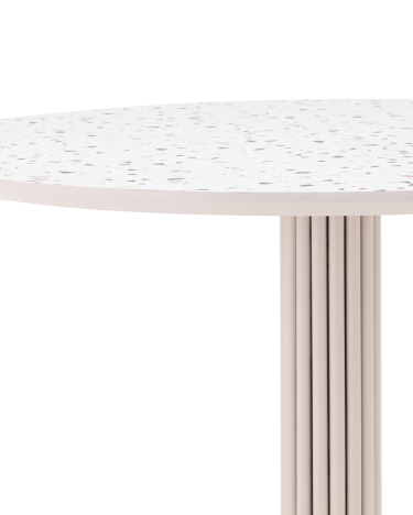 Стол обеденный Stool group Stem, D90, столешница терраццо