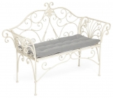 Скамья Tetchair Secret de Maison BEAUJOLAIS + подушка mod. PL08-8574 металл, 136х46х96см, белый антик antique white