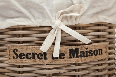 Корзина Secret De Maison Letti набор из 2 штук натуральный ротанг, D4858/D3849 см, Натуральный Кубу / Natural Kubu