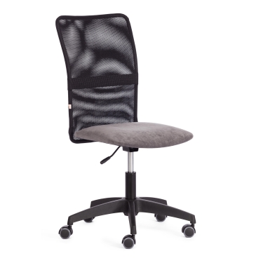 Кресло офисное Tetchair START флок/ткань, серый/черный, 29/W-11