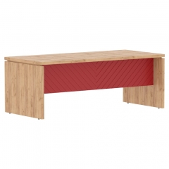 Стол руководителя Torr LUX TLST 209 Дуб Бофорд Красный