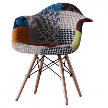 Стул кухонный Eames SC-020 ткань цветная