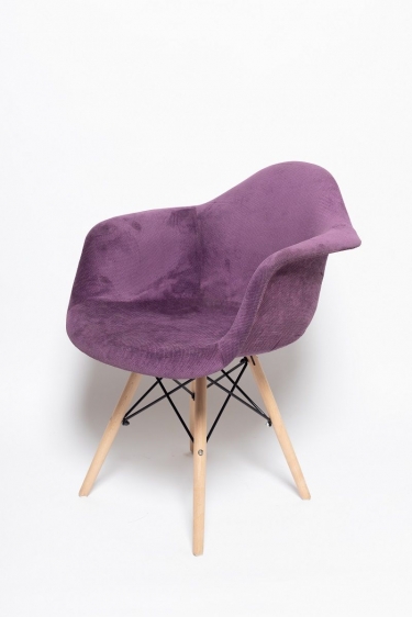 Стул кухонный Eames SC-020 ткань сиреневая