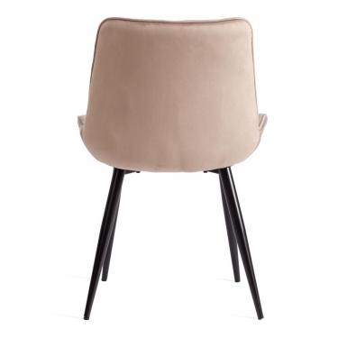 Стул Tetchair ABRUZZO mod. 8060 металл/вельвет, бежевый HLR 8/черный