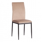 Стул CAPRI mod. 39 металл, вельвет, 49.5 х 41 х 93,5 см, Beige бежевый HLR8 / черный
