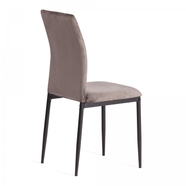 Стул CAPRI mod. 39 металл, вельвет, 49.5 х 41 х 93,5 см, Dark grey темно-серый HLR24 / черный