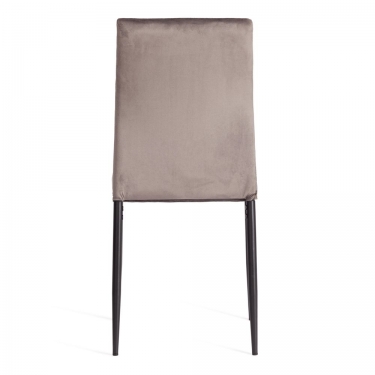 Стул CAPRI mod. 39 металл, вельвет, 49.5 х 41 х 93,5 см, Dark grey темно-серый HLR24 / черный