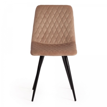 Стул CHILLY X mod. 7096-1 / 1 шт. в упаковке ткань/металл, 45x53х88 см, высота до сиденья 50 см, бежевый barkhat 5/черный