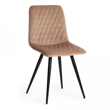Стул CHILLY X mod. 7096-1 / 1 шт. в упаковке ткань/металл, 45x53х88 см, высота до сиденья 50 см, бежевый barkhat 5/черный