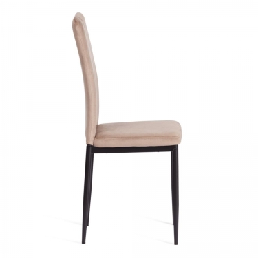 Стул VERTER mod. 37-1 металл, вельвет, 47,8 х 41,5 х 97 см, Beige бежевый HLR8 / черный