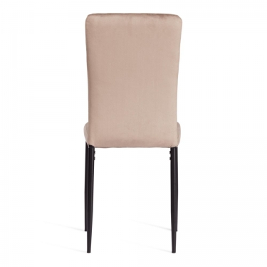 Стул VERTER mod. 37-1 металл, вельвет, 47,8 х 41,5 х 97 см, Beige бежевый HLR8 / черный
