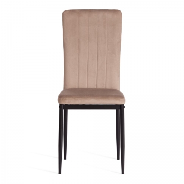 Стул VERTER mod. 37-1 металл, вельвет, 47,8 х 41,5 х 97 см, Beige бежевый HLR8 / черный