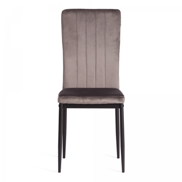 Стул VERTER mod. 37-1 металл, вельвет, 47,8 х 41,5 х 97 см, Dark grey темно-серый HLR24 / черный