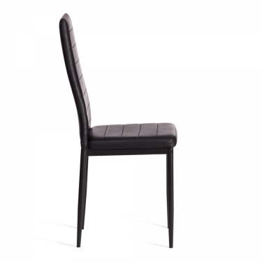 Стул Easy mod. 24-1 металл, экокожа, 49 х 41 х 98 см, Black Черный / Black Черный