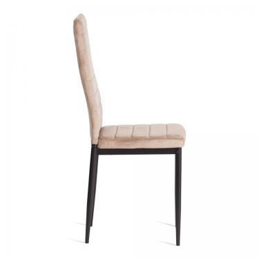 Стул Easy mod. 24-1 металл, вельвет, 49 х 41 х 98 см, Beige бежевый HLR8 / черный