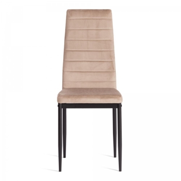 Стул Easy mod. 24-1 металл, вельвет, 49 х 41 х 98 см, Beige бежевый HLR8 / черный