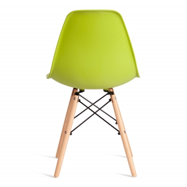 Стул Tetchair CINDY EAMES mod. 1801 дерево бук/металл/сиденье пластик, Olive оливковый